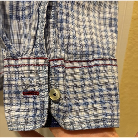 VINTAGE ITALIA TRADE C. 1958 MARK RESERVED STACK MENS XL SHIRT  UNIQUE PATTERN - Picture 7 of 15